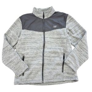 🎅 3/$15 SALE New Balance Gray Lightweight Full Zip Jacket - Mens Large